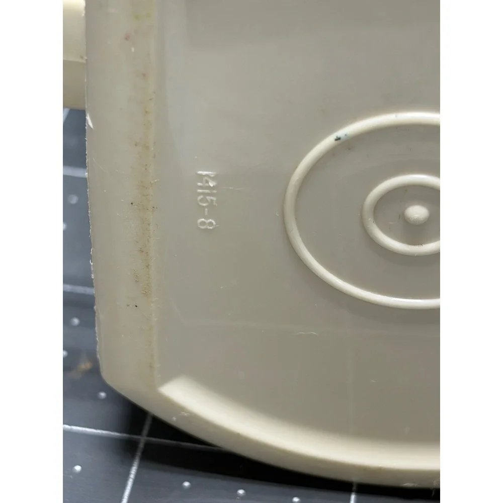 Tupperware Sugar Bowl Creamer Yellow 1415 8 Dual Handle Retro Kitchenware
